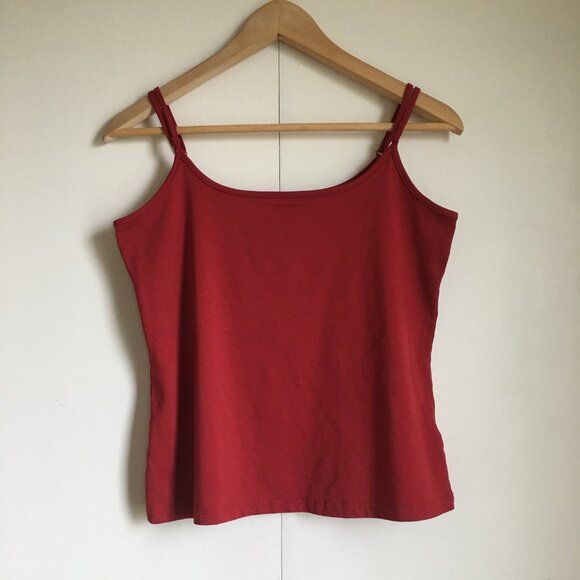 Vintage Cherry Red Stretchy Adjustable Strap Camisole - Picture 1 of 15